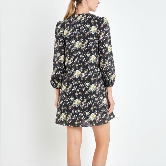 NWT English Factory pintuck floral cotton mini dress - Picture 2 of 11